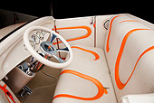 AUT 30 RK4802 01
1931 Ford Model A Roadster Pickup Truck Hot Rod Orange And Cream Interior Detail Studio