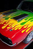 AUT 30 RK4943 01
1970 Dodge Dart Hot Rod Red, Yellow, Green Hood Detail Studio