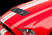 AUT 30 RK5622 01
2011 Shelby Ford Mustang GT500 SVT Red With White Stripes Detail In Studio