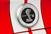 AUT 30 RK5629 01
2011 Shelby Ford Mustang GT500 SVT Red With White Stripes Emblem Detail In Studio