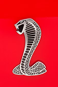 AUT 30 RK5630 01
2011 Shelby Ford Mustang GT500 SVT Red With White Stripes Emblem Detail In Studio