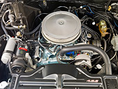 AUT 30 RK5683 01
1967 Pontiac Hurst Grand Prix Convertible Black, Gold And Blue Engine Detail