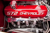 AUT 30 RK5701 01
1957 Chevrolet Bel Air Convertible Red Engine Detail In Studio