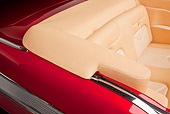 AUT 30 RK5703 01
1957 Chevrolet Bel Air Convertible Red Rear Seat Detail In Studio