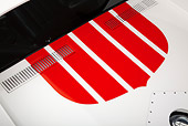 AUT 30 RK5737 01
1969 Chevrolet Corvette BFG #49 ZL-1 Race Car Red, White And Blue Vent Detail In Studio