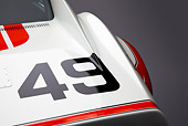 AUT 30 RK5742 01
1969 Chevrolet Corvette BFG #49 ZL-1 Race Car Red, White And Blue Number Detail In Studio