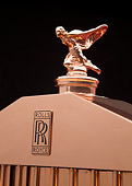 AUT 30 RK5794 01
1937 Rolls-Royce Phantom III Freestone & Webb Sedanca Red And Copper Hood Ornament Detail In Studio