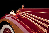 AUT 30 RK5811 01
1937 Rolls-Royce Phantom III Freestone & Webb Sedanca Red And Copper Hood Detail In Studio