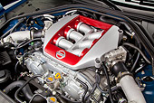 AUT 30 RK5966 01
2012 Nissan GT-R Deep Blue Pearl Engine Detail In Studio