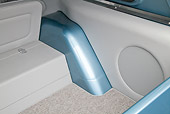 AUT 30 RK5971 01
1972 Chevrolet Blazer Blue And White Interior Detail In Studio