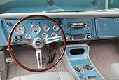 AUT 30 RK5975 01
1972 Chevrolet Blazer Blue And White Steering Wheel Detail In Studio