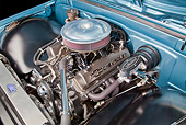 AUT 30 RK5978 01
1972 Chevrolet Blazer Blue And White Engine Detail In Studio