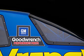 AUT 30 RK5989 01
1987 Chevrolet Monte Carlo Stock Car Blue And Yellow Logo Detail In Studio