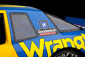 AUT 30 RK5990 01
1987 Chevrolet Monte Carlo Stock Car Blue And Yellow Side Detail In Studio