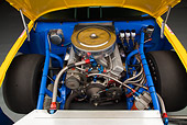 AUT 30 RK6007 01
1987 Chevrolet Monte Carlo Stock Car Blue And Yellow Engine Detail In Studio