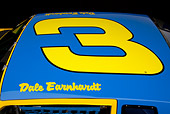 AUT 30 RK6010 01
1987 Chevrolet Monte Carlo Stock Car Blue And Yellow Roof Detail In Studio