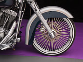 AUT 30 RK6060 01
2003 Harley-Davidson Custom Fat Boy Silver Engrave Front Wheel Detail In Studio