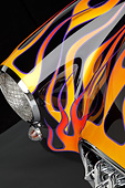 AUT 30 RK6143 01
1956 Corvette Hardtop Gasser Black With Flames Headlight Detail In Studio