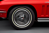 AUT 30 RK6149 01
1965 Chevrolet Corvette Stingray Red Front Wheel Detail In Studio