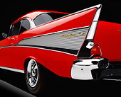 AUT 30 RK6215 01
1957 Chevy Bel Air Red Low Side Rear Tail Fin In Studio
