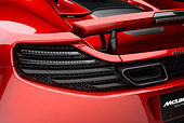 AUT 30 RK6266 01
2013 McLaren MP4-12C Spider Red Rear Detail In Studio