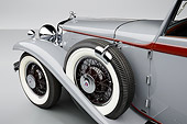 AUT 30 RK6305 01
1932 Stutz DV-32 Ralston Victoria Gray Spare Tire Detail In Studio