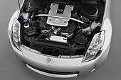AUT 30 IZ0135 01
2009 Nissan 350Z Silver Engine Detail Studio