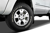 AUT 30 IZ0150 01
2010 Toyota Tacoma Access Cab Pickup Truck Silver Front Wheel Detail Studio