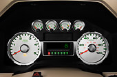 AUT 30 IZ0159 01
2010 Ford F-350 Crew Cab Pickup Truck Maroon Interior Detail Studio