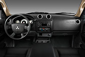 AUT 30 IZ0578 01
2008 Mitsubishi Raider Double Cab LS Pickup Truck Gray Interior Detail Studio