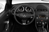 AUT 30 IZ0600 01
2010 Mercedes-Benz SLK350 Roadster Silver Interior Detail Studio