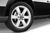 AUT 30 IZ0726 01
2009 Saab 9-7X Aero Black Front Wheel Detail Studio