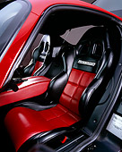 AUT 30 RK0005 08
1997 Dodge Viper Venom 600 GTS Hennessey Red Detail Of Car Seats