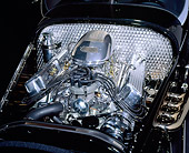 AUT 30 RK0177 12
1999 Moal Special Roadster Black V-8 Ford SVO Engine Detail