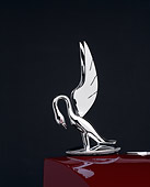 AUT 30 RK0295 11
1933 Packard Convertible CP Burgundy Gray Cormorant Hood Ornament Detail