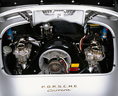 AUT 30 RK0358 03
1957 Porsche GS/GT Carrera Speedster Convertible Silver Engine Detail