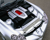 AUT 30 RK0364 01
Mercedes-Benz Vision SLR Silver Overhead Engine Detail
