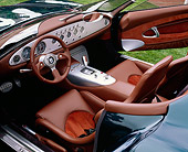 AUT 30 RK0380 02
Jaguar XK180 Convertible Green Concept Car Detail Front Dash Steering Wheel