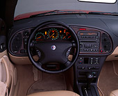 AUT 30 RK0664 02
2001 Saab 9-3 Convertible Red Detail Front Dash And Steering Wheel
