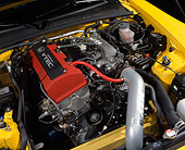 AUT 30 RK1004 01
2001 Honda S2000 Convertible Yellow Detail Engine Shot