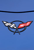 AUT 30 RK1011 10
2002 Chevrolet Corvette Z06 Blue Emblem Hood Shot