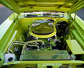 AUT 30 RK1150 03
1970 Plymouth Barracuda Lime Green Detail Engine Shot
