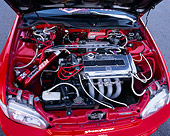 AUT 30 RK1790 06
1994 Honda Civic Hatchback Red Engine Detail