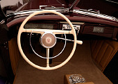 AUT 30 RK1901 01
1941 Packard Kustom Roadster Burgundy Detail Front Interior Shot