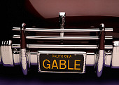 AUT 30 RK1902 01
1941 Packard Kustom Roadster Burgundy Detail Rear Fender And License Plate