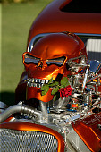 AUT 30 RK2085 01
1933 Ford 3 Window Coupe Candy Orange Detail Skull On Hood