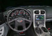 AUT 30 RK2273 02
2005 Chevrolet Corvette C6 Convertible Detail Dash Steering Wheel