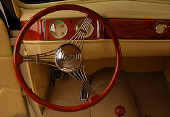 AUT 30 RK2282 01
1940 Ford Deluxe Opera Coupe Detail Front Dash Steering Wheel Studio