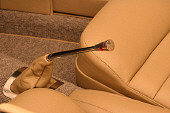 AUT 30 RK2560 01
1929 Ford Track Nose Roadster Black And Cream Detail Interior