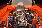 AUT 30 RK2941 01
1968 Dodge Charger Hemi Orange Detail Wide Angle Engine Shot